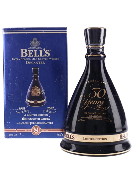 Bell's Ceramic Decanter Queen Elizabeth II 50 Years Reign 70cl / 40%