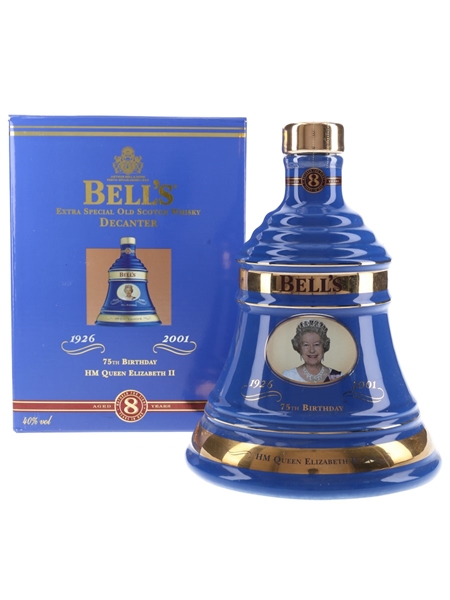 Bell's Ceramic Decanter 75th Birthday Queen Elizabeth II 70cl / 40%