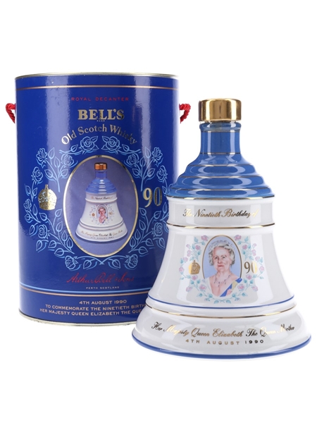 Bell's Ceramic Decanter The Queen Mother's 90th Birthday 75cl / 43%