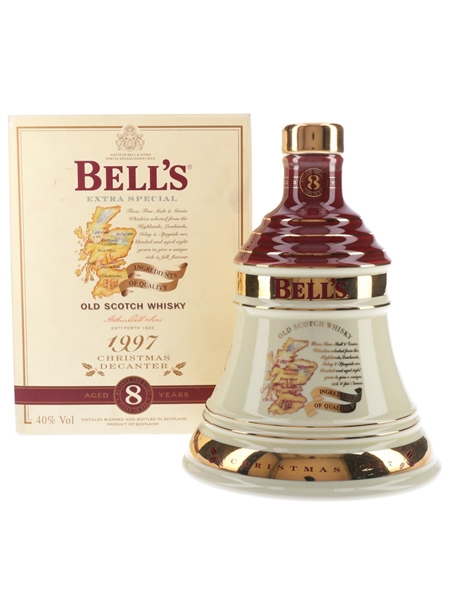 Bell's Christmas 1997 Cermaic Decanter 8 Year Old - Ingredients Of Quality 70cl / 40%