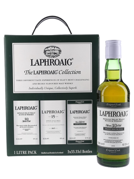 Laphroaig Collection Laphroaig 10 Year Old Straight From The Wood - Bottled 1990s 33.33cl / 57.3%