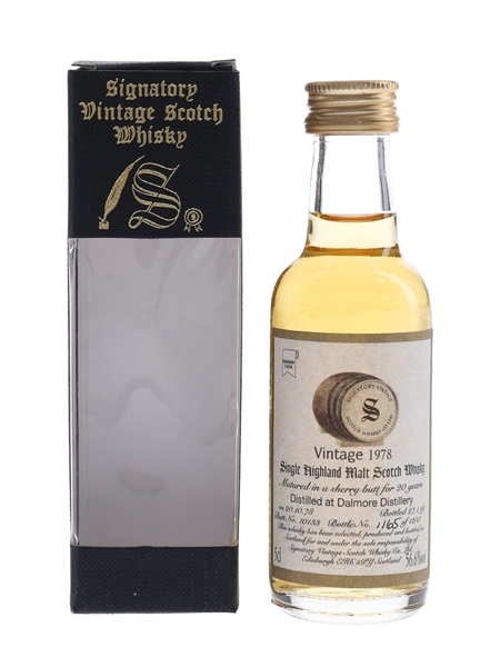 Dalmore 1978 20 Year Old Bottled 1999 - Signatory Vintage 5cl / 56.6%