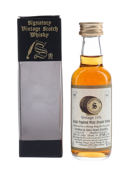 Glen Grant 1976 25 Year Old Bottled 2001 - Signatory Vintage 5cl / 58.2%