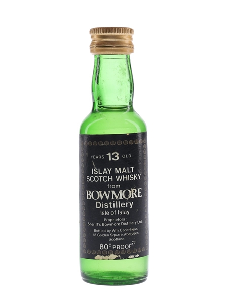 Bowmore 13 Year Old Bottled 1970s - Cadenhead's 5cl / 46%