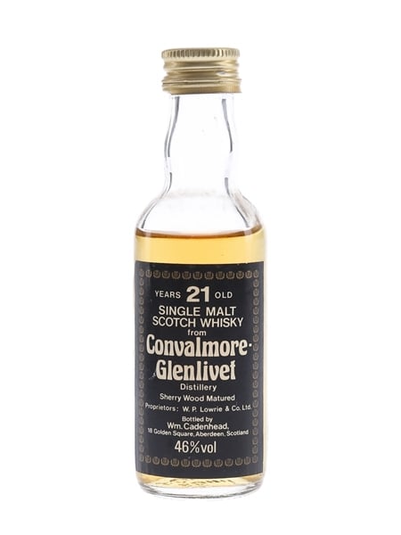 Convalmore Glenlivet 21 Year Old Bottled 1980s - Cadenhead's 5cl / 46%