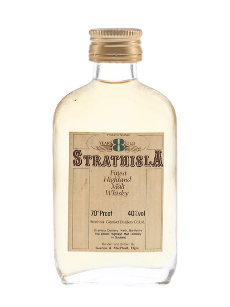 Strathisla 8 Year Old Bottled 1970s-1980s - Gordon & MacPhail 5cl / 40%