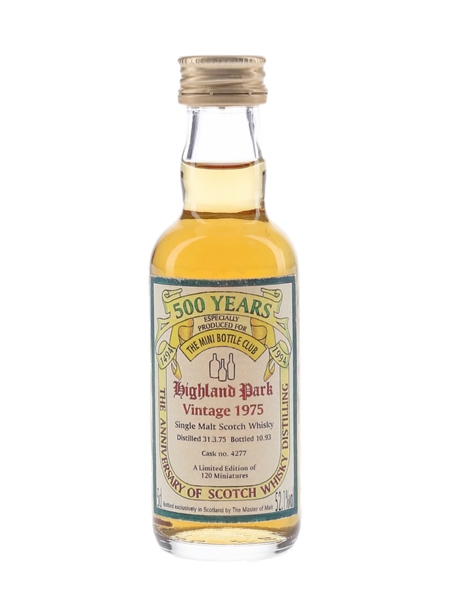 Highland Park 1975 Bottled 1993 - 500th Anniversary 5cl / 52.1%