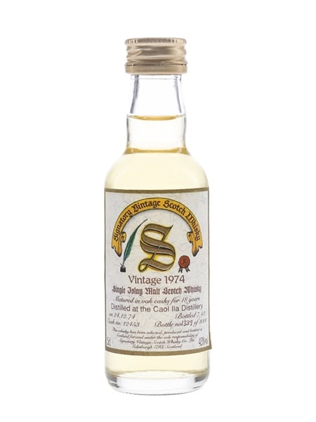 Caol Ila 1974 18 Year Old Bottled 1993 - Signatory Vintage 5cl / 43%