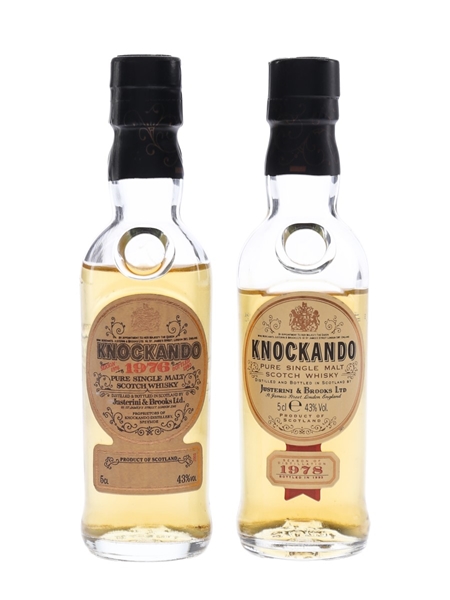 Knockando 1976 & 1978 Justerini & Brooks 2 x 5cl / 43%