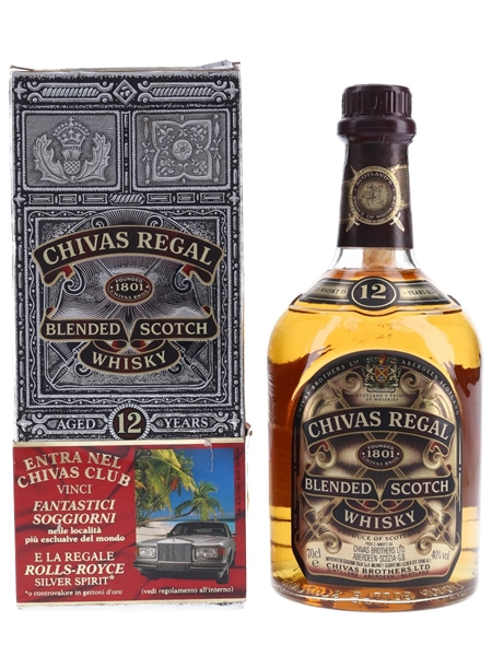 Chivas Regal 12 Year Old Bottled 1990s - Seagram 70cl / 40%