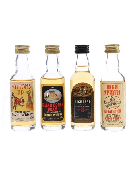 Assorted Malts & Blends Scottish Collection & Fettercairn 4 x 5cl / 40%