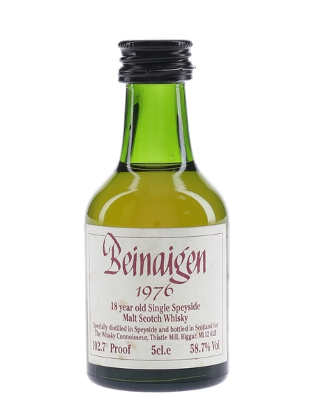 Beinaigen 1976 18 Year Old The Whisky Connoisseur 5cl / 58.7%