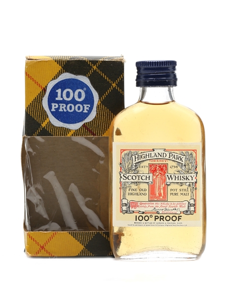 Highland Park 100 Proof Bottled 1960s 5cl