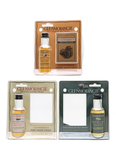 Glenmorangie Wood Finish Range Madeira, Port & Sherry Wood Finish 3 x 5cl / 43%