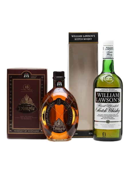 Dimple De Luxe 15 Years Old & William Lawson's 70cl & 100cl 