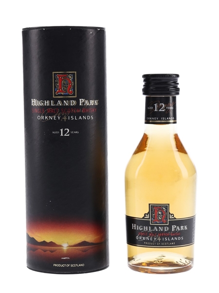 Highland Park 12 Year Old Bottled 1990s 5cl / 40%