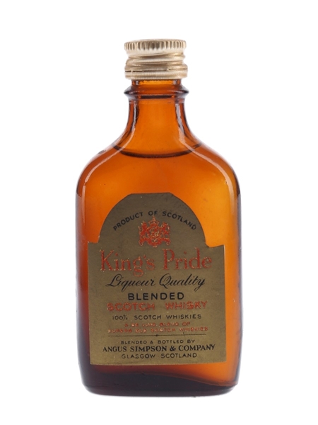 King's Pride Gold Label Bottled 1970s 5cl