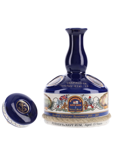 Pusser's 15 Year Old Navy Rum Ship's Decanter Trafalgar Bicentenary 1805 - 2005 100cl / 47.75%