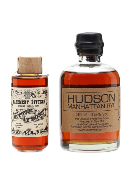 Basement Bitters & Hudson Manhattan Rye Signed 12.5cl & 35cl