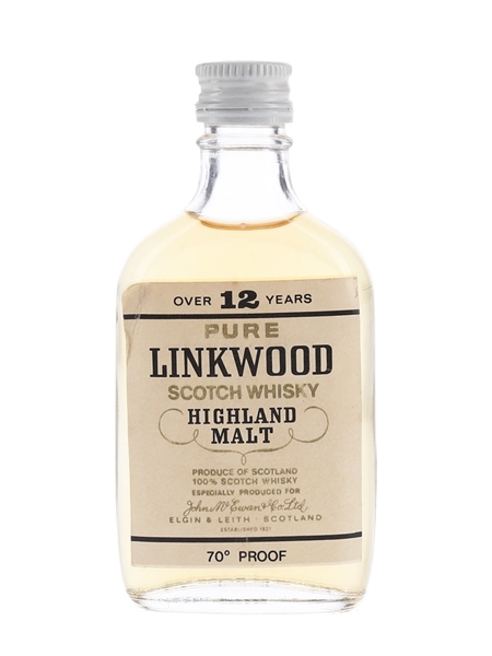 Linkwood 12 Year Old Bottled 1970s 5cl / 40%