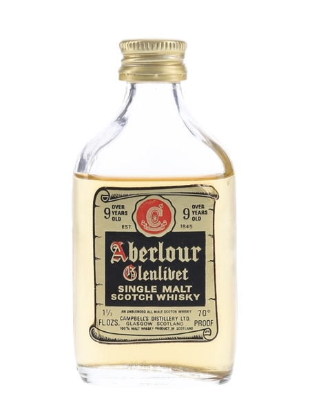 Aberlour Glenlivet 9 Year Old Bottled 1960s-1970s 4.7cl / 40%