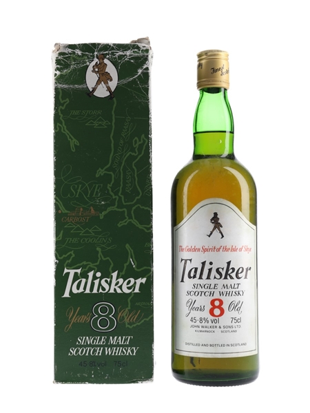 Talisker 8 Year Old Bottled 1980s 75cl / 45.8%