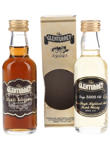 Glenturret 5000 Days Old & Malt Liqueur  2 x 5cl