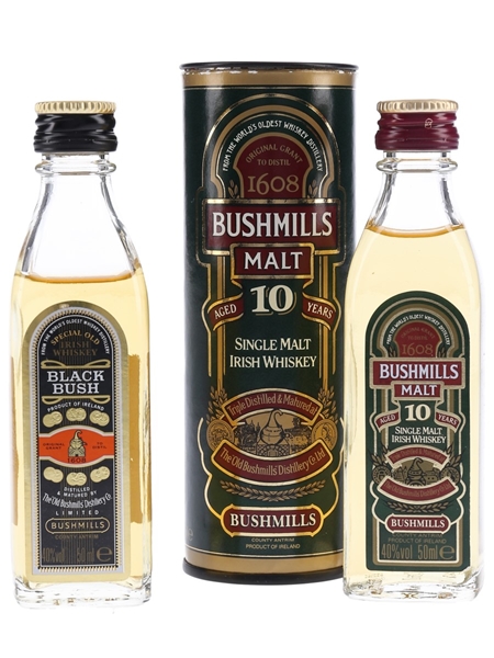 Bushmills Black Bush & 10 Year Old  2 x 5cl / 40%