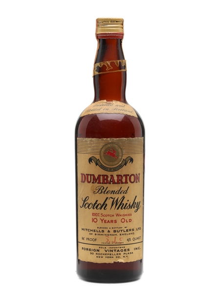 Dumbarton 10 Years Old Bottled 1950s 75cl