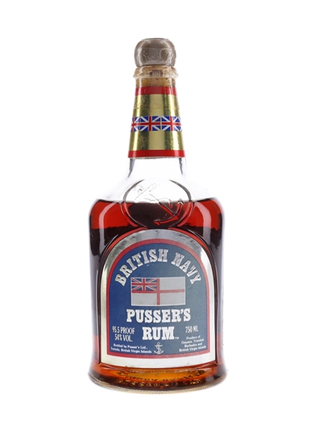 Pusser's British Navy Rum Bottled 1980s 75cl / 54%