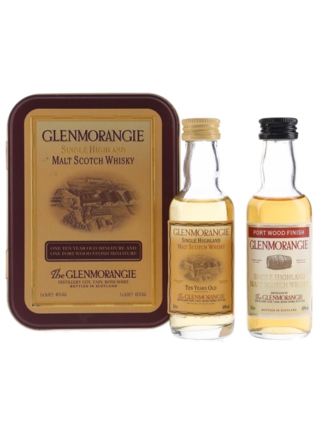 Glenmorangie Port Wood Finish & 10 Year Old Set 2 x 5cl