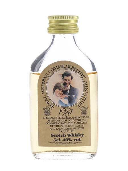 Royal Wedding 1981 Commemorative Miniature 5cl / 40%