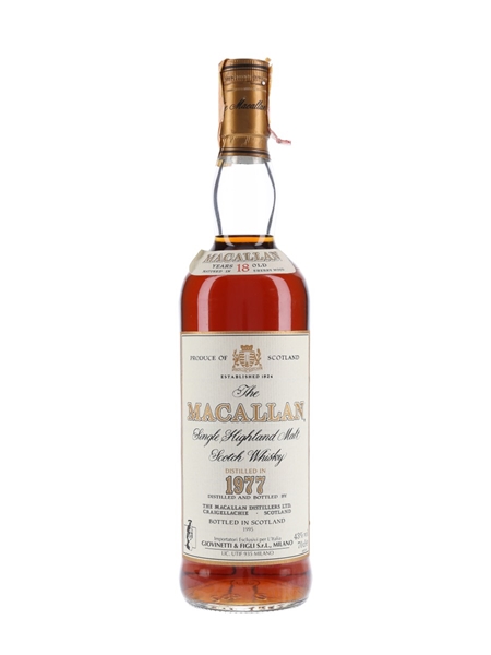 Macallan 1977 18 Year Old Bottled 1995 - Giovinetti 70cl / 43%