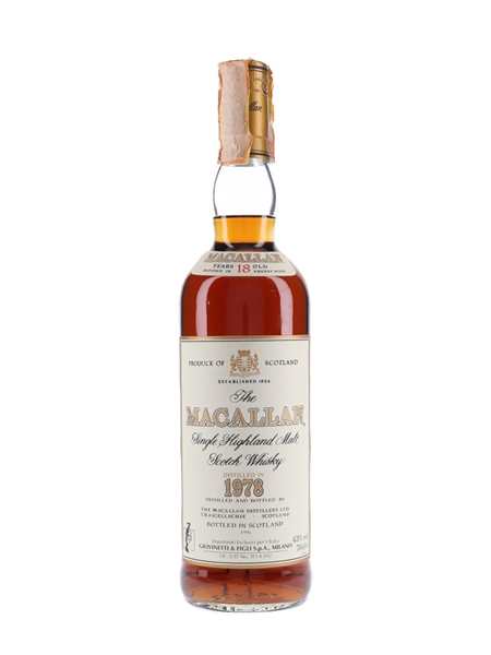 Macallan 1978 18 Year Old Bottled 1996 - Giovinetti 70cl / 43%