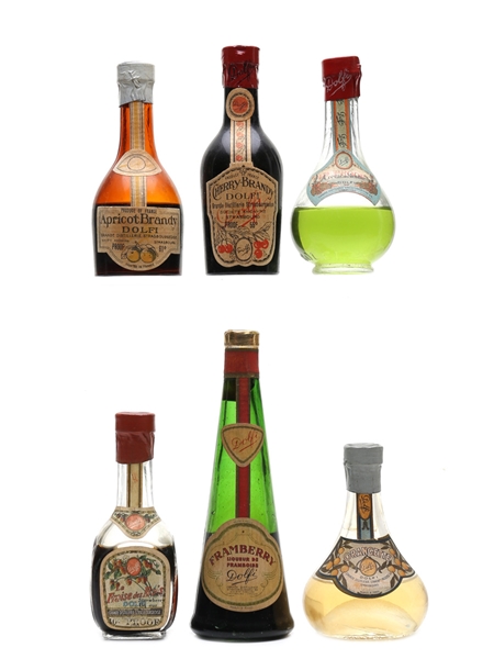 Dolfi Liqueurs Bottled 1950s-1960s 6 x 5cl