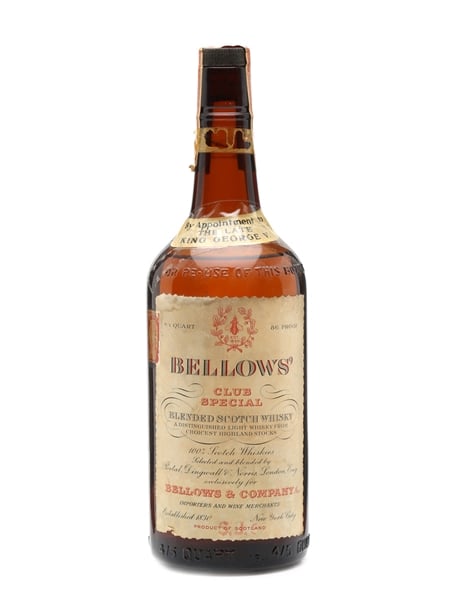 Bellows' Club Special Bottled 1930s 75cl / 43%