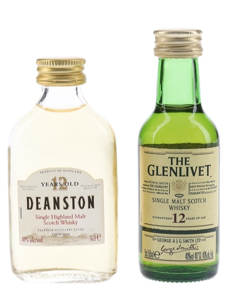 Deanston & Glenlivet 12 Year Old  2 x 5cl / 40%