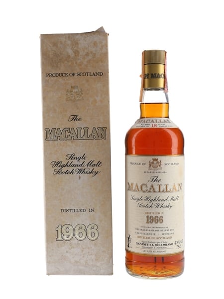 Macallan 1966 18 Year Old Giovinetti 75cl / 43%