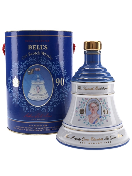 Bell's Ceramic Decanter The Queen Mother's 90th Birthday 75cl / 43%