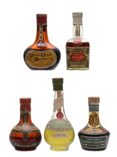 Cusenier Liqueurs Bottled 1950s 5 x 5cl