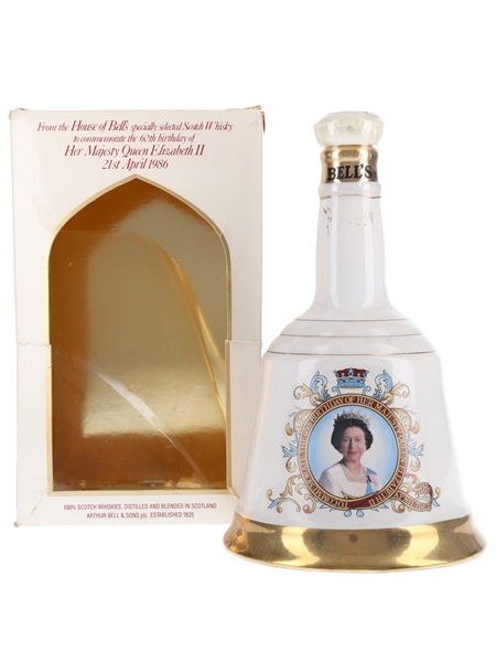 Bell's Ceramic Decanter Queen Elizabeth II 60th Birthday 75cl / 43%