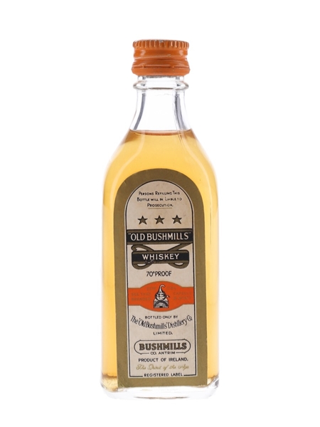 Old Bushmills 3 Star Bottled 1960s-1970s 5cl / 40%