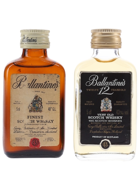 Ballantine's Finest & 12 Year Old  2 x 5cl