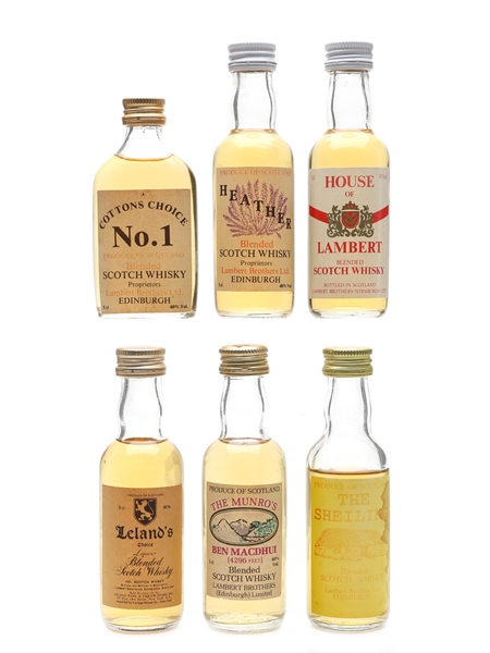 Lambert Brothers Blends Cottons Choice, Heather, House Of Lambert, Leland's Choice, The Munro's Ben Macdhu & The Sheiling 6 x 5cl / 40%