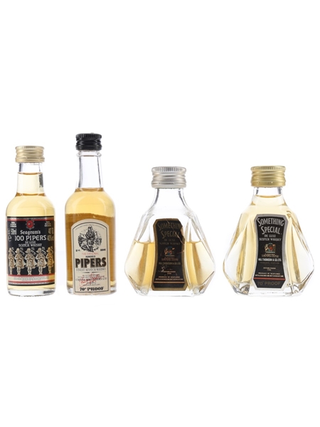 100 Pipers & Something Special  4 x 5cl / 40%