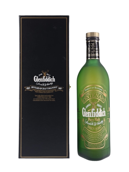 Glenfiddich Pure Malt Centenary Bottled 1986 75cl / 43%