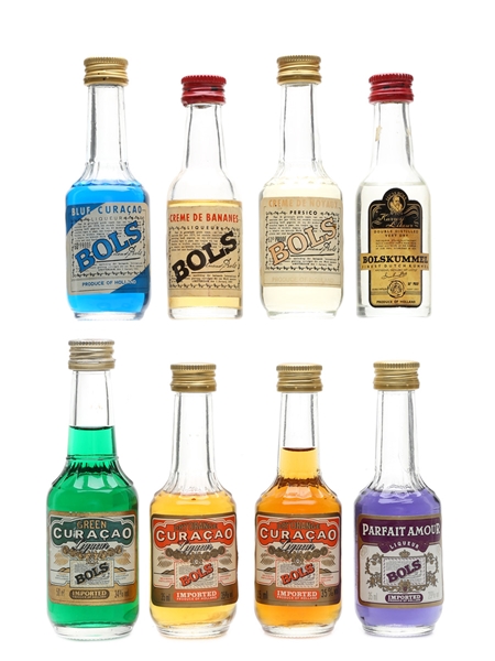 Assorted Bols Liqueurs  8 x 3cl-5cl