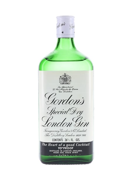 Gordon's Special Dry London Gin Bottled 1970s 75.7cl / 40%