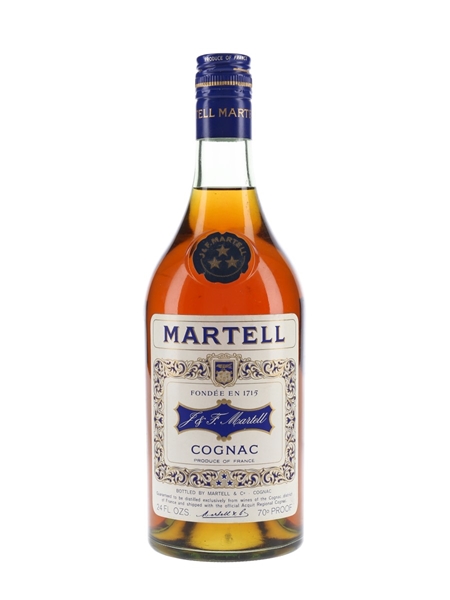 Martell 3 Star VS Bottled 1970s 68cl / 40%