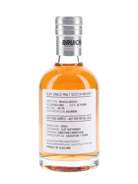 Bruichladdich 1985 32 Year Old - Duty Paid Sample 20cl / 48.7%